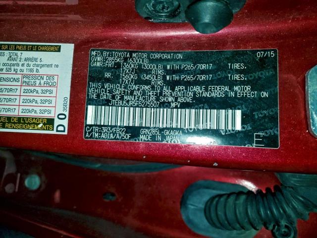 Toyota 4Runner Sr5/sr5 Premium Image 11