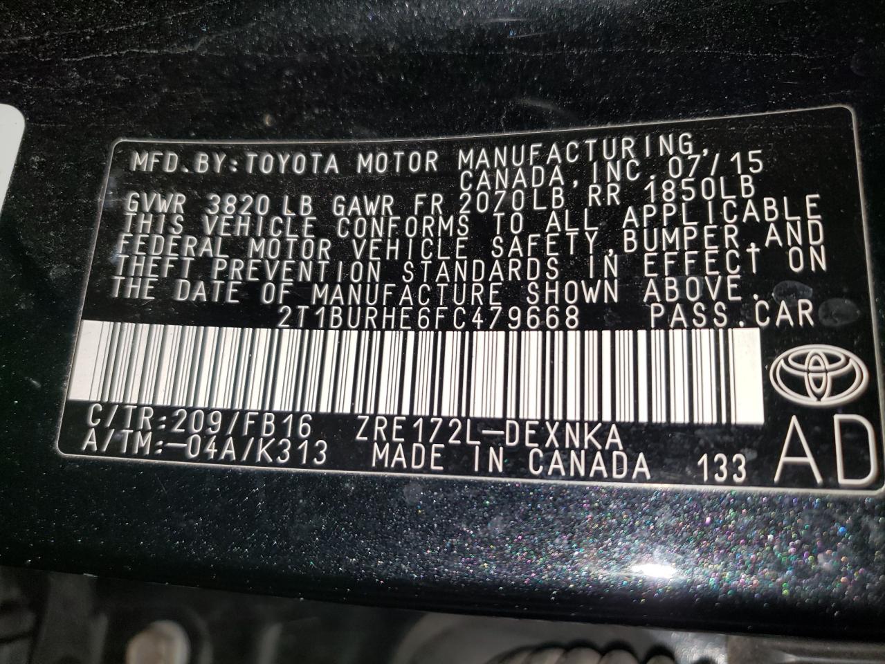 Toyota Corolla L Image 10